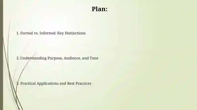 Formal vs. Informal: Key Distinctions 2