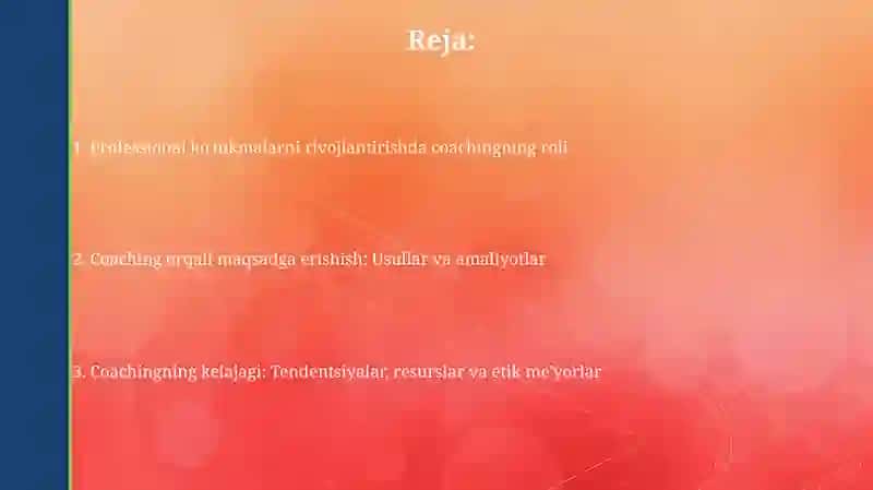 Trenerningkasbiyko'nikmalari 2