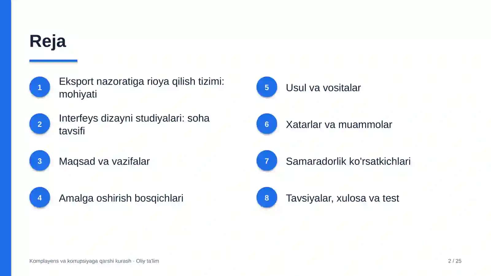 Interfeys dizayni studiyalarida eksport nazoratiga rioya qilish tizimi 2
