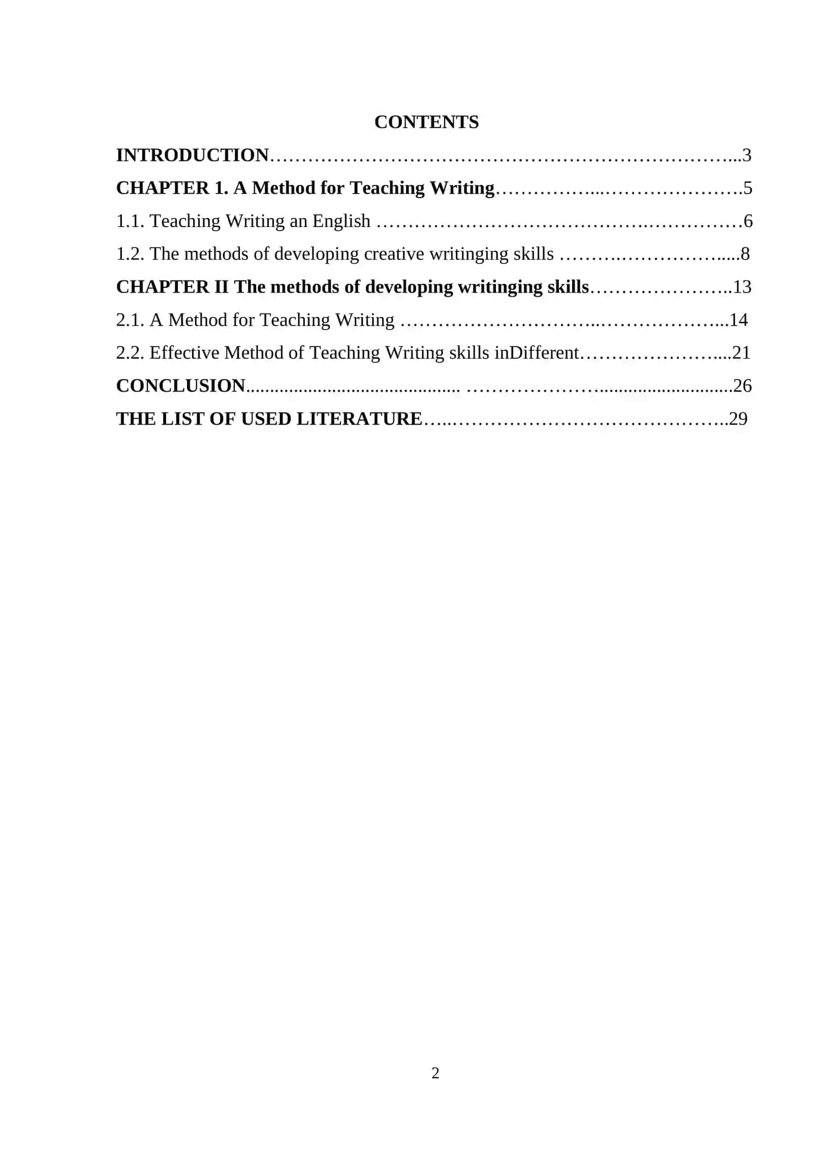 A Method for Teaching Writing 2