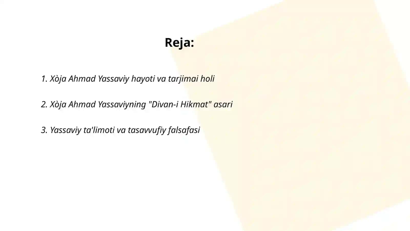 Xòja Ahmad Yassaviy 2
