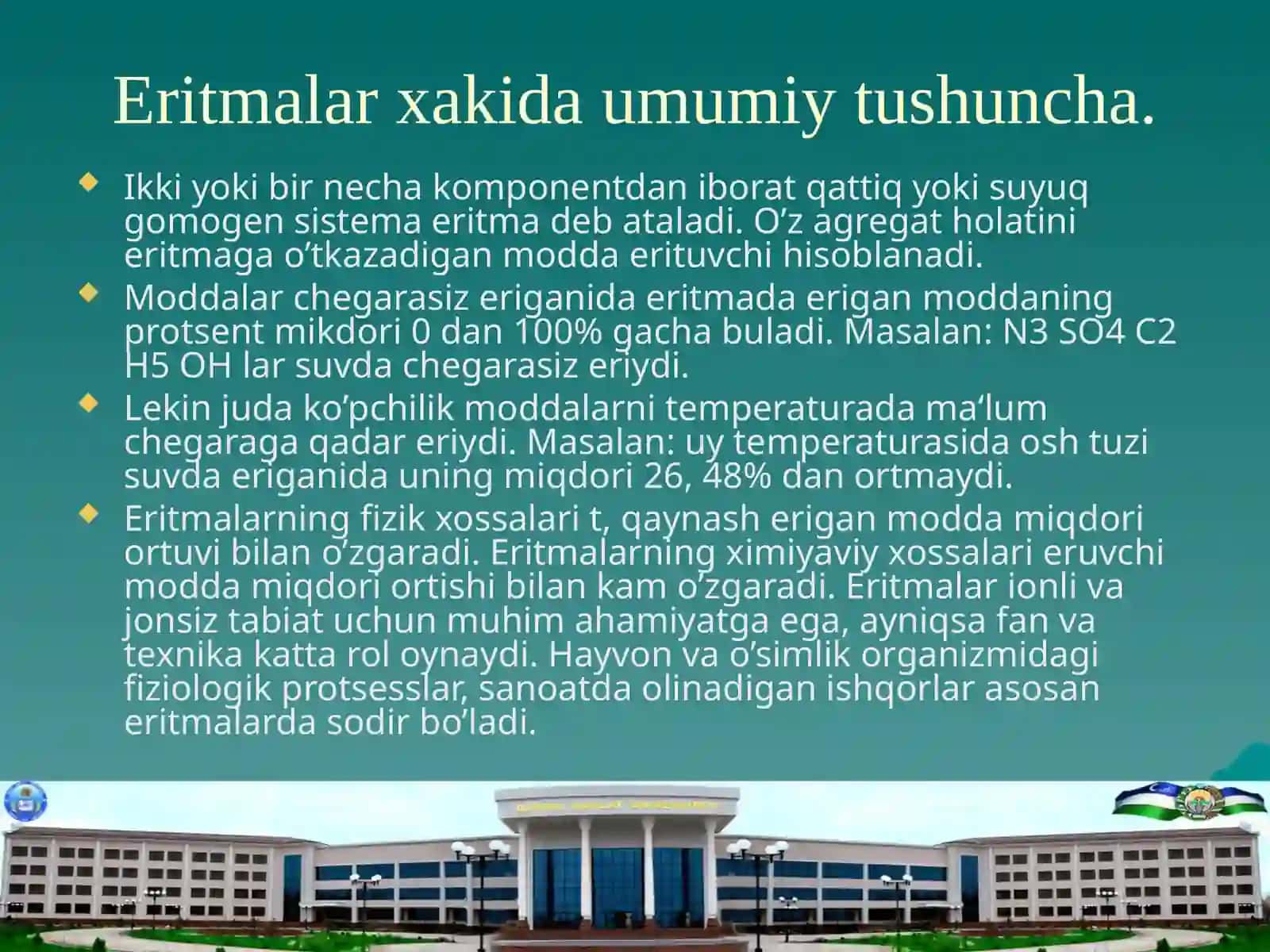 Eritmalar xakida umumiy tushuncha 2
