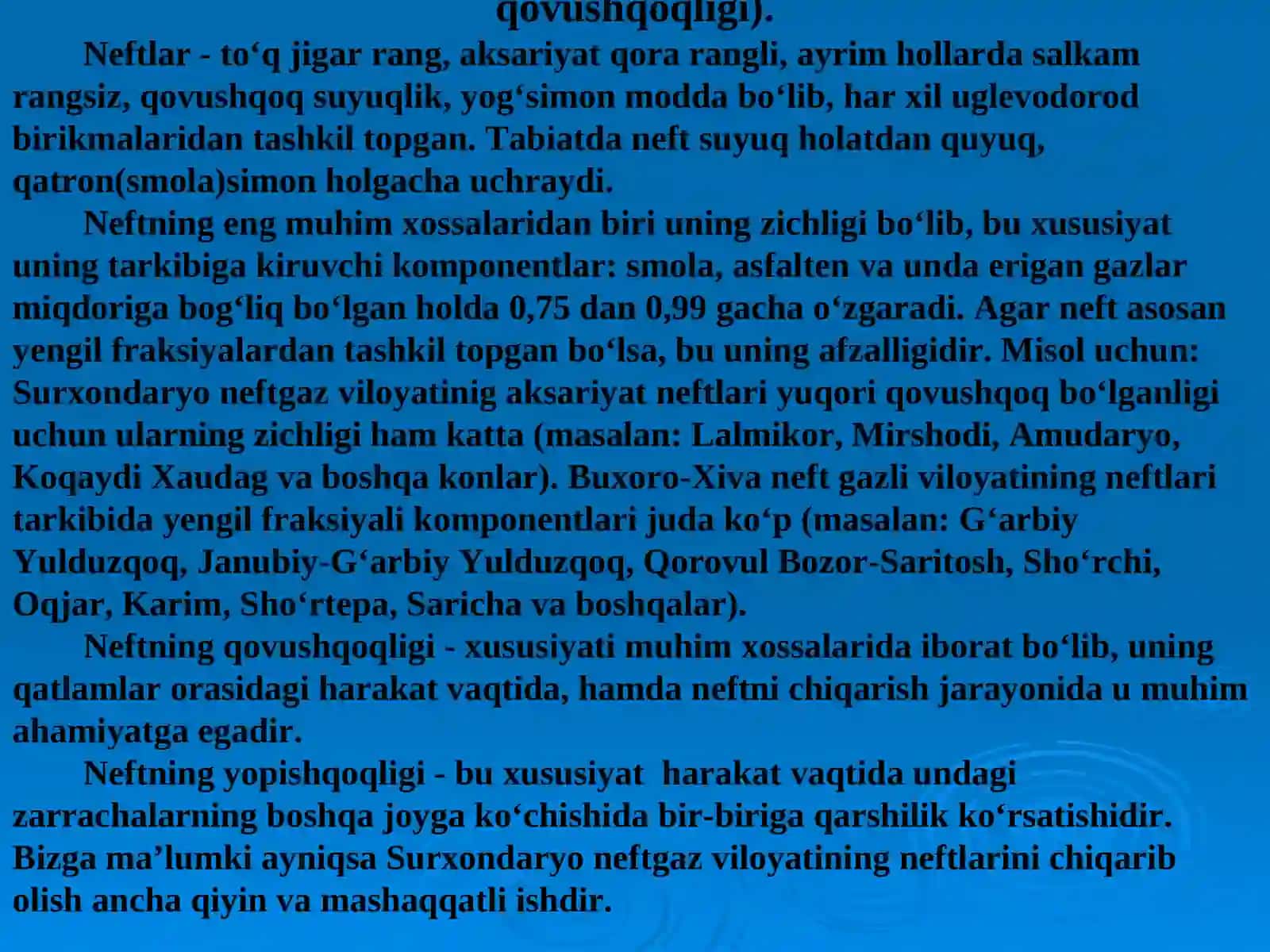 Neft turlari 2