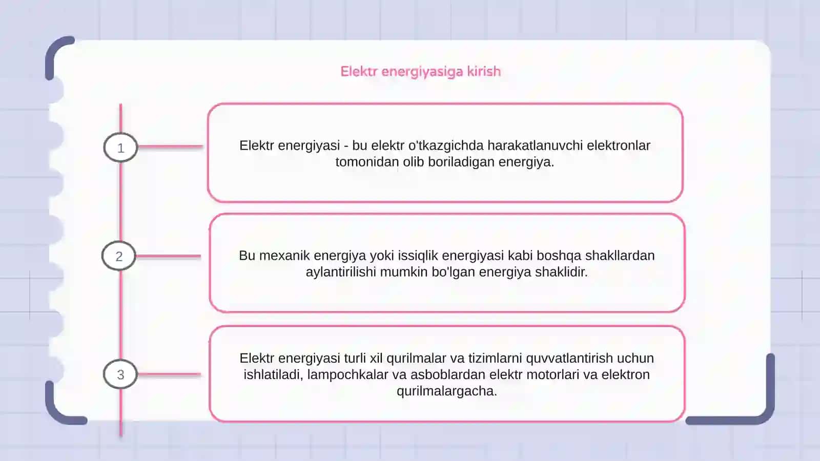 Elektr energiyasiga kirish 2