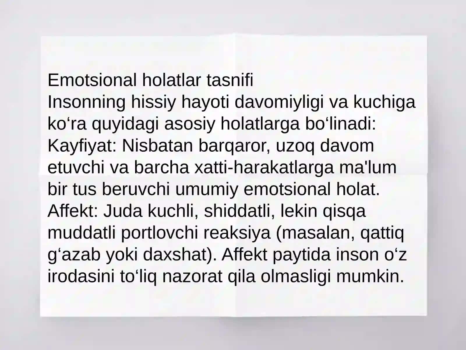 emotsiyalar va emotsiyam holatlar 2