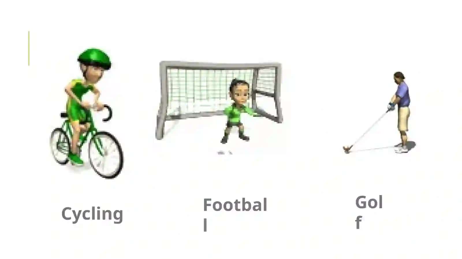course vacobulary based on Sports 2