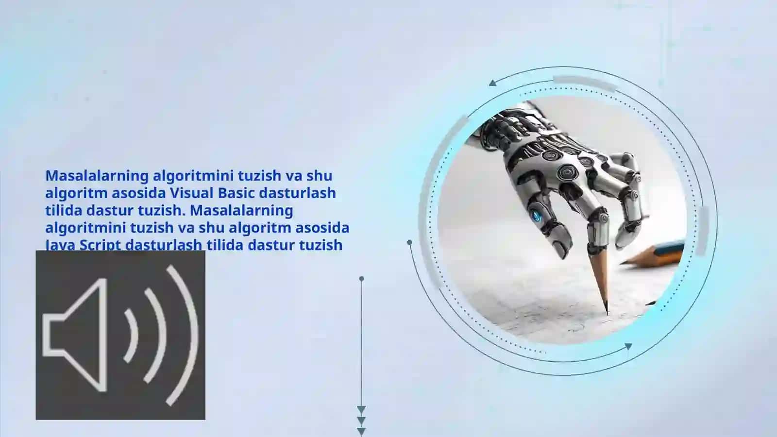 Masalalarning algoritmini tuzish va shu algoritm asosida Visual Basic dasturlash tilida dastur tuzis 2