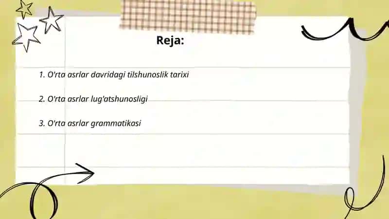 O'rta asrlar davri tilshunosligi 2