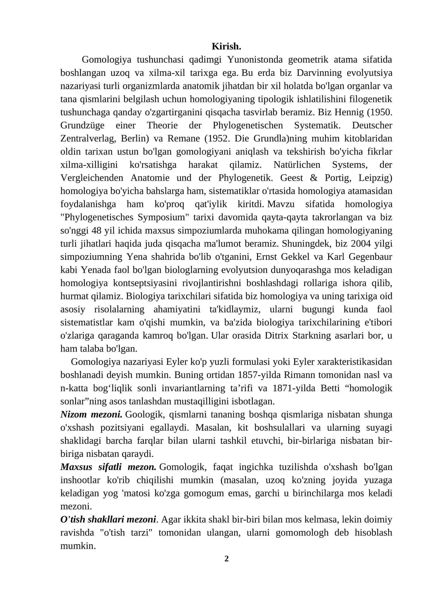 GOMOLOGIK KETMA-KETLIK 2