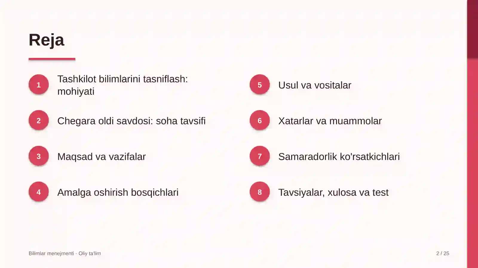 chegara oldi savdosida tashkilot bilimlarini tasniflash 8295 2