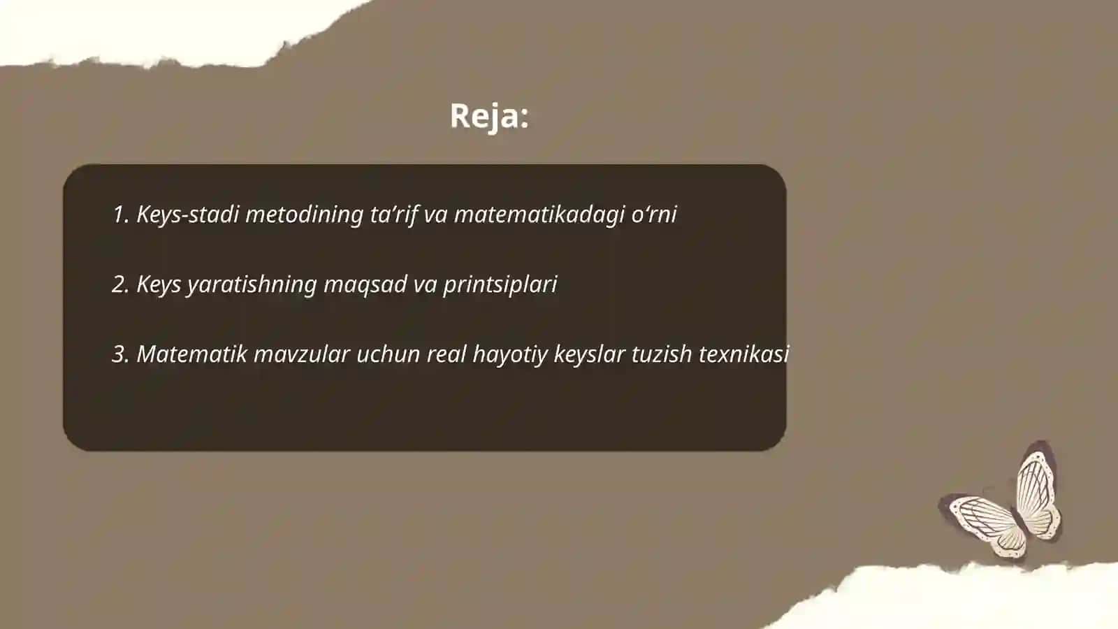 Matematika darslarida keys-stadi metodidan foydalanish. Keyslar yaratish texnikasi 2
