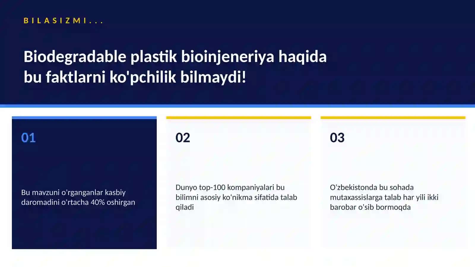 BIOTEXNOLOGIYA VA GENOMIKA 2