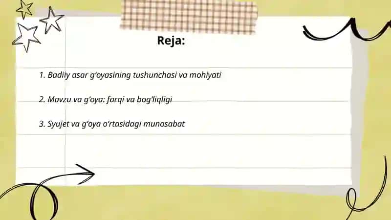 Badiiy asar gʻoyasi 2