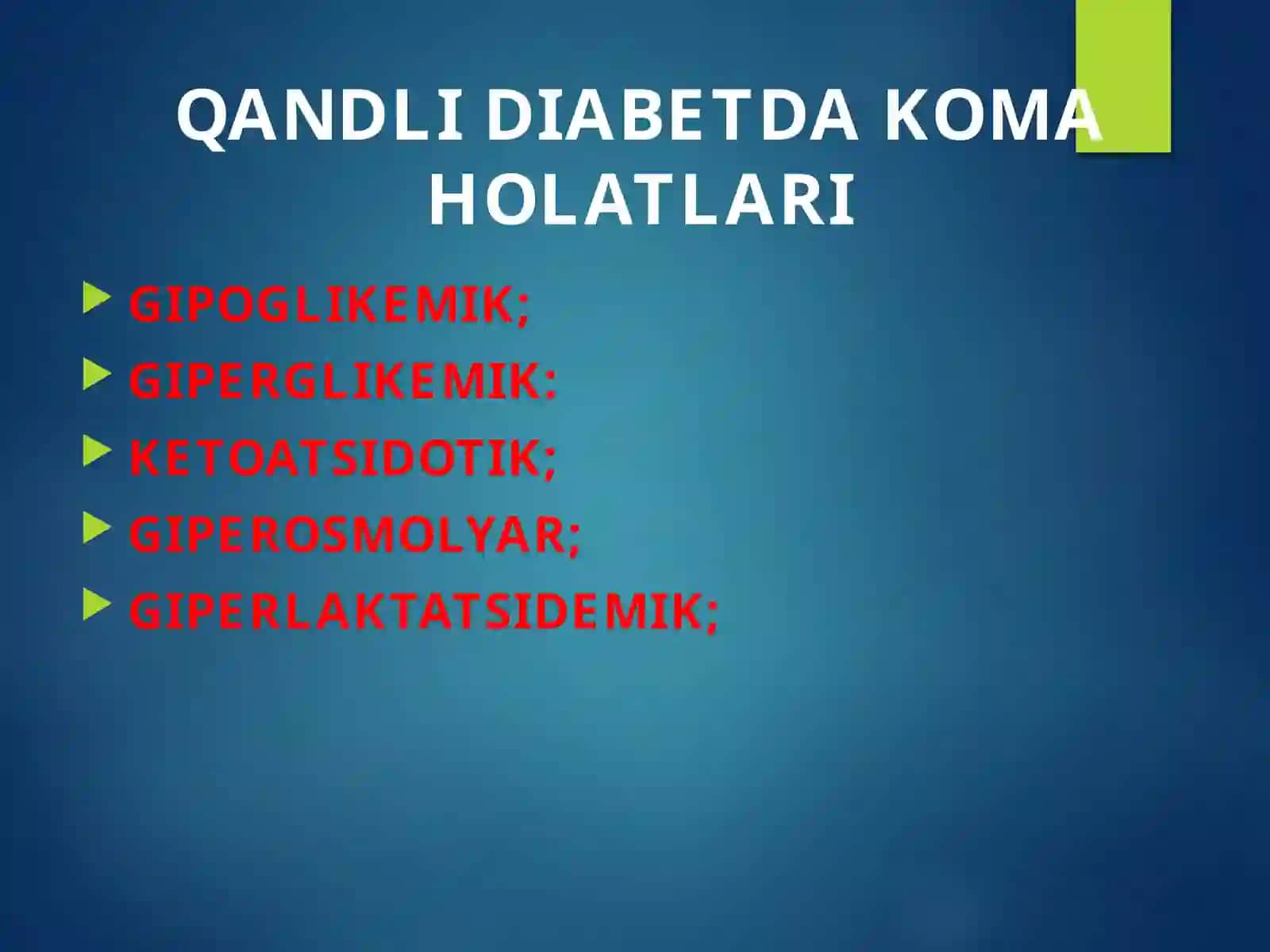DIABETIK KOMALAR 2