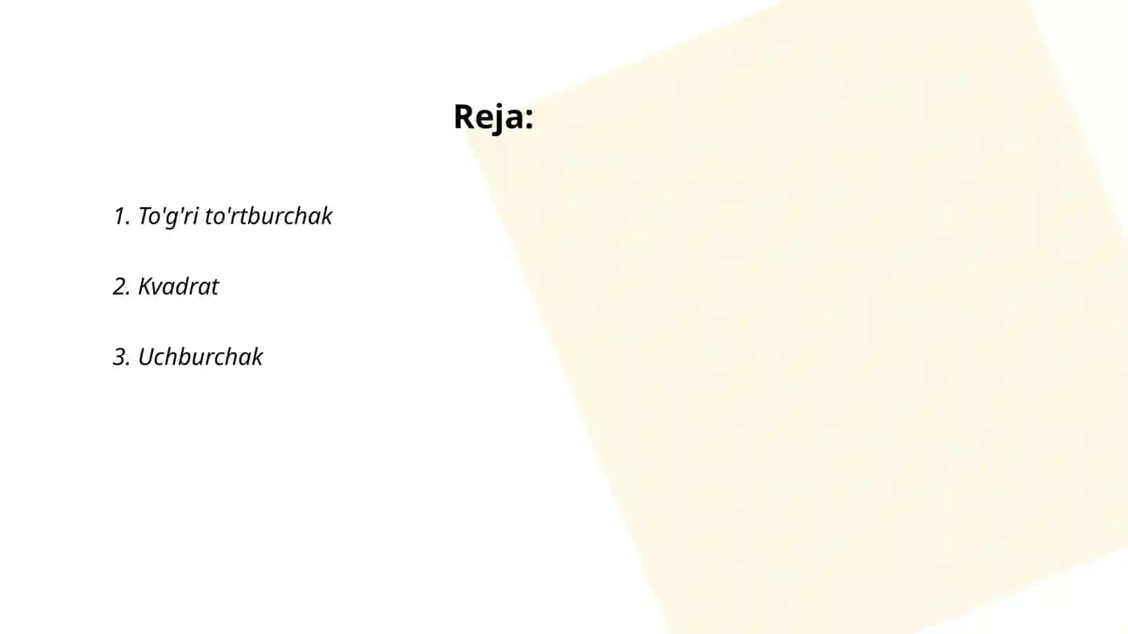 To'g'ri to'rtburchak 2