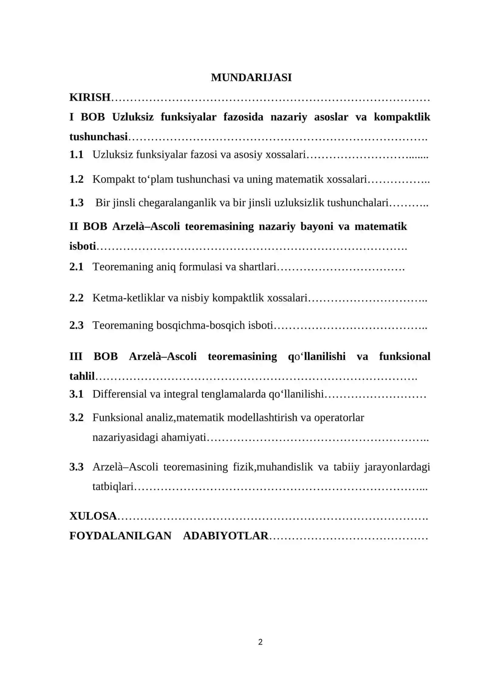 Aksoli arzela teoremasi 2