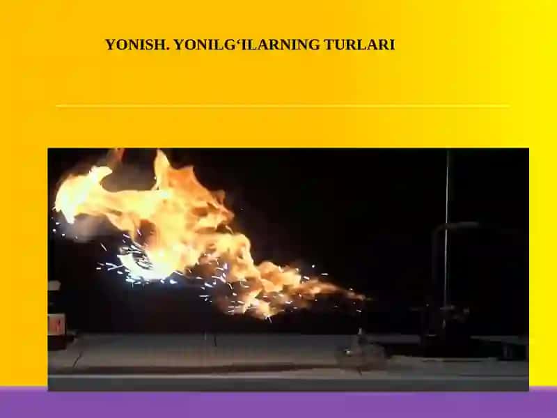 Yonish.Yonilg’ilarning turlari 2