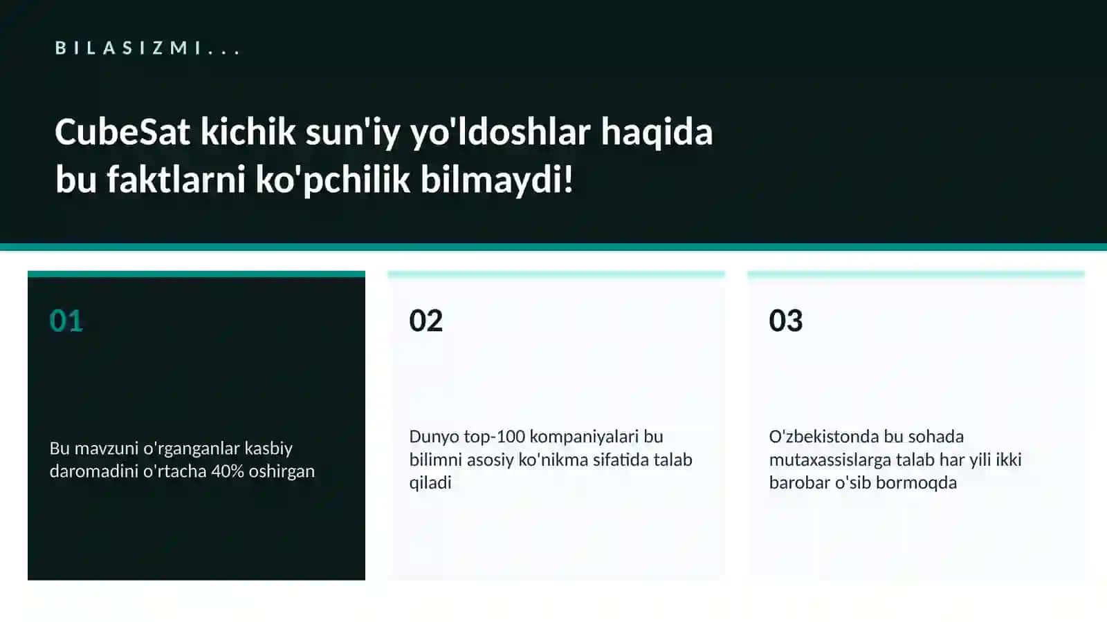 CubeSat kichik sun'iy yo'ldoshlar 2