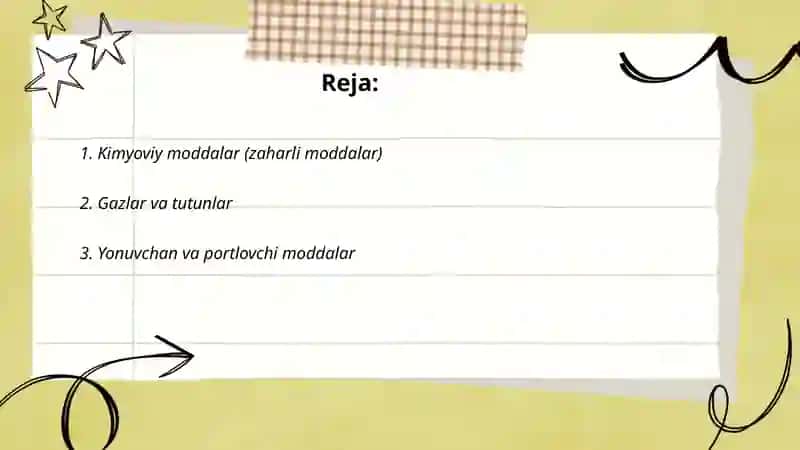 Faol xavfli yoki zararli omillar 2