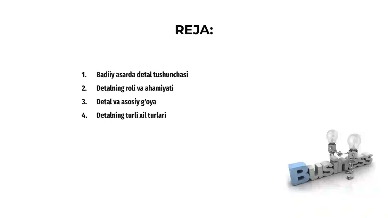 Badiiy asarda detal 2