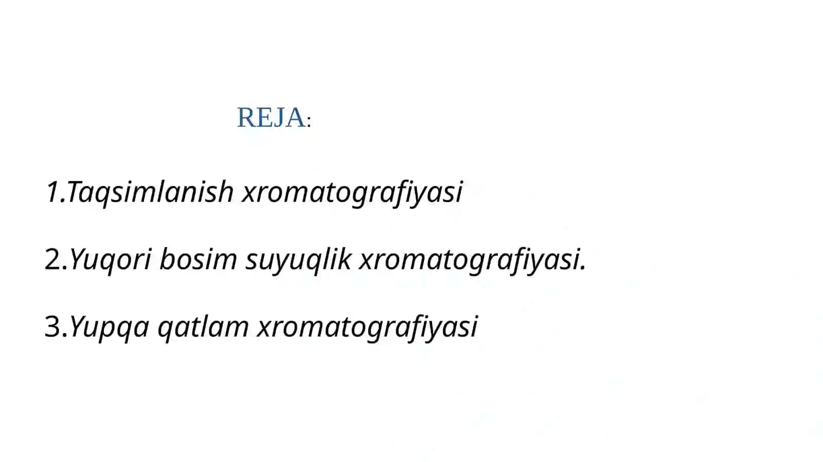 Xromatografiya Usullari 2