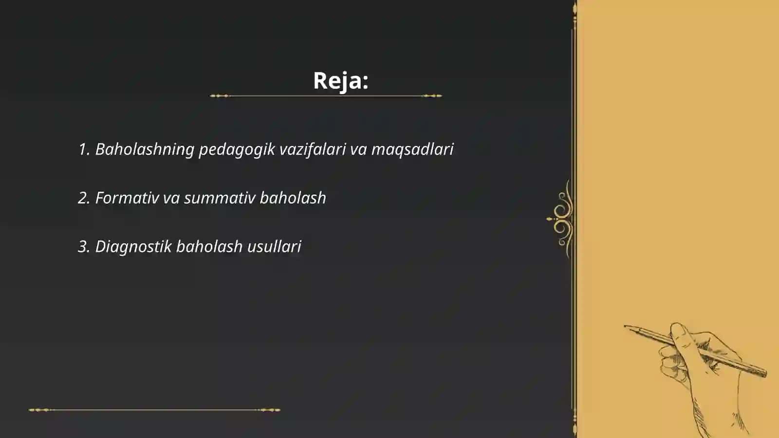 O'quvchilarning bilimlarini baholash 2