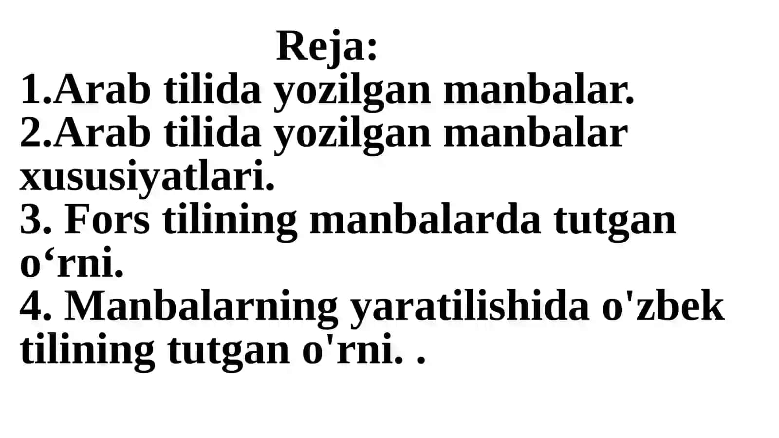 Arab, Yozuvidagi Manbalar 2