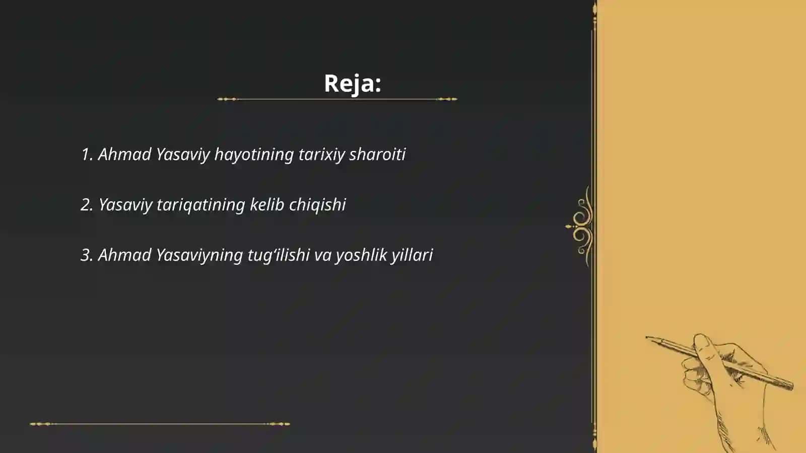 Ahmad yasaviy hayoti va ijodi 2