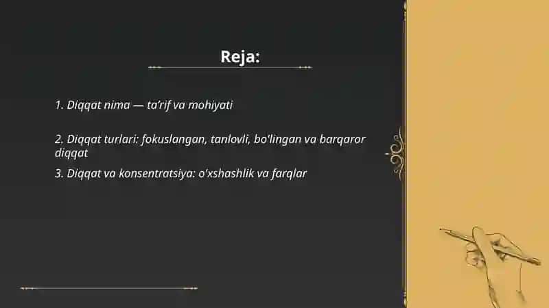 Diqqat nima 2