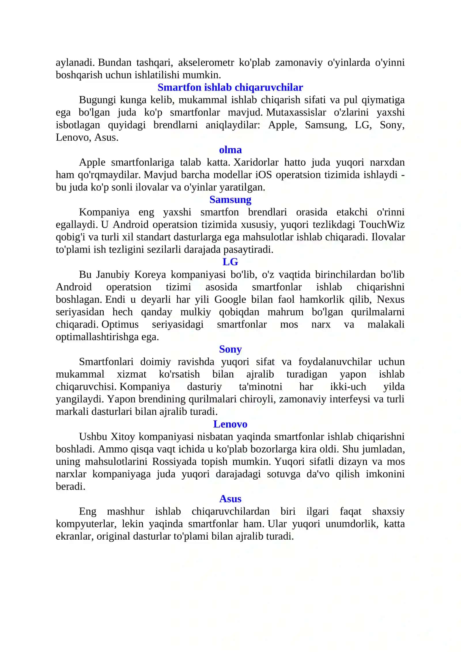 Smartfonning ishlash printsipi 2