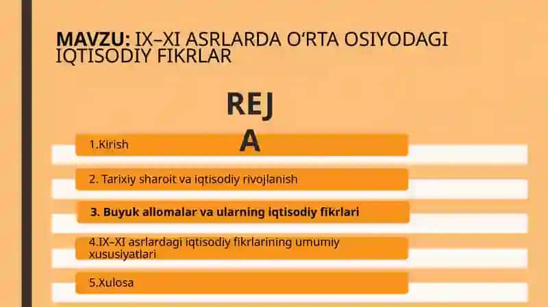 IX–XI ASRLARDA O‘RTA OSIYODAGI IQTISODIY FIKRLAR 2