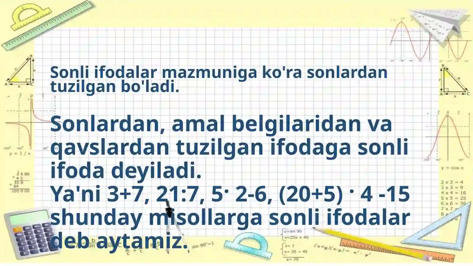 Algebra elementlarini o‘rgatish metodikasi 2