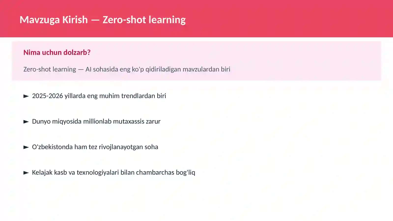 Zero-shot learning 2