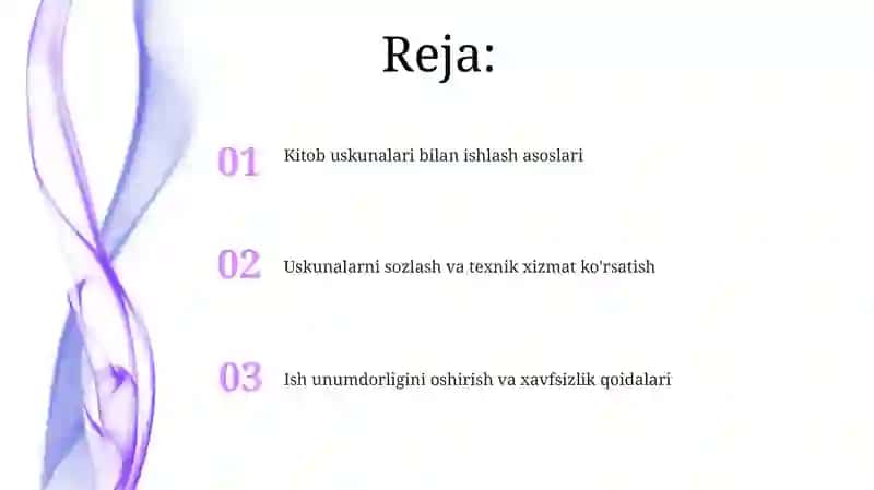 Kitob apparati bilan ishlash 2