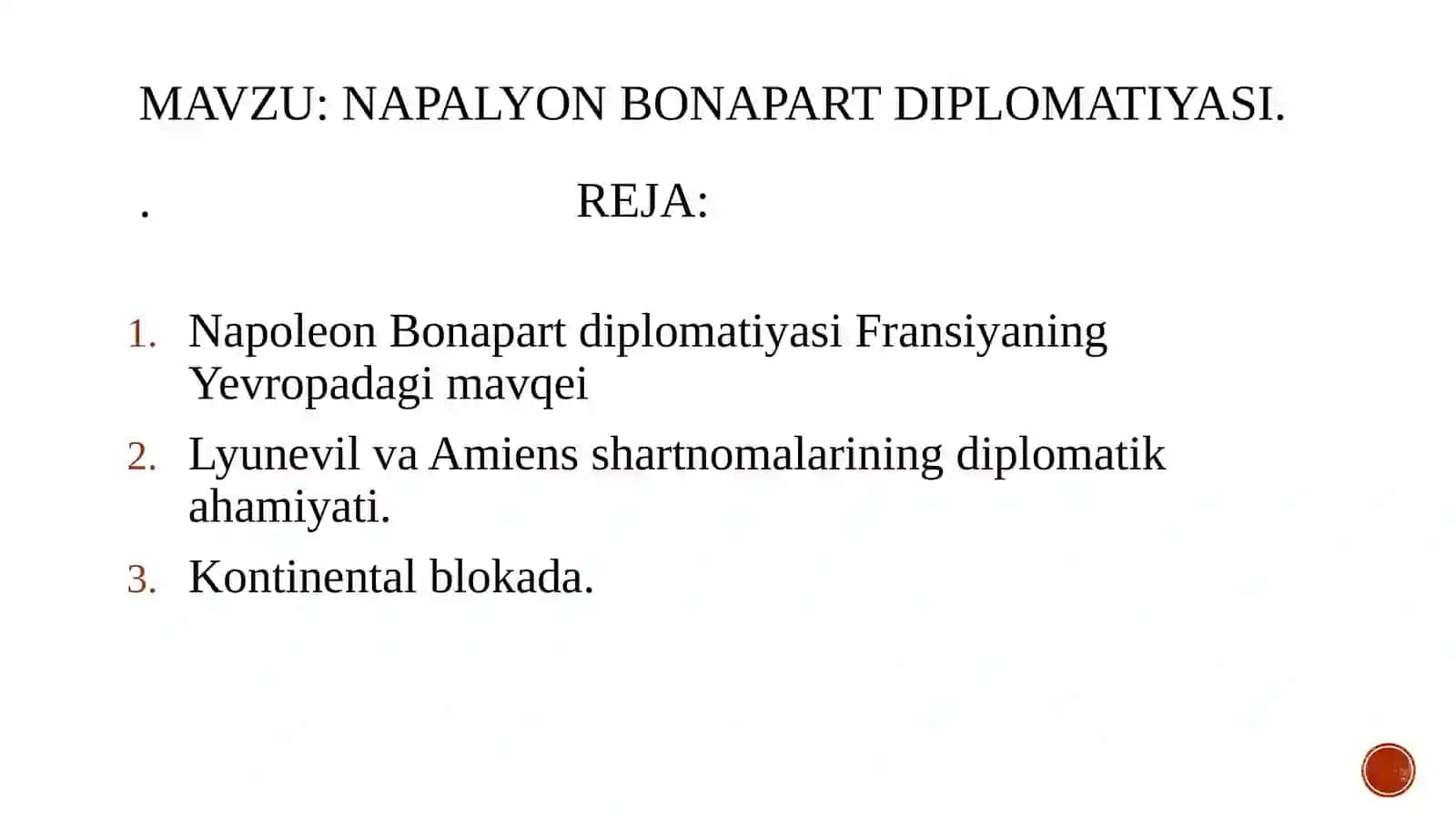 Napoleon Bonapart diplomatiyasi 2