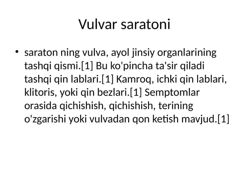 Vulvar saraton 2