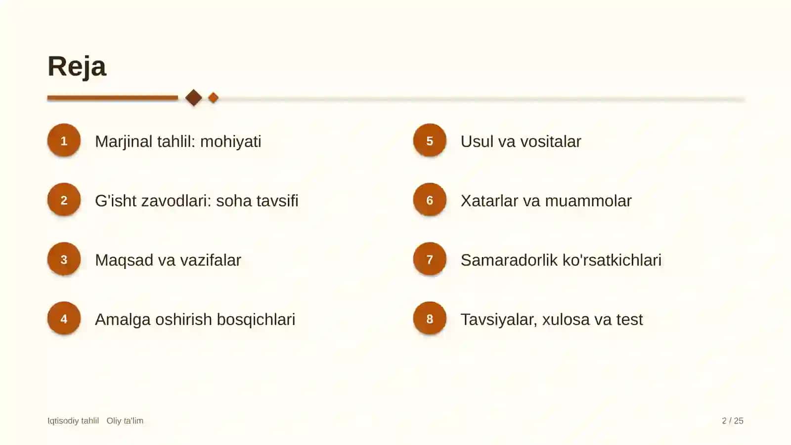 G'isht zavodlarida marjinal tahlil 2