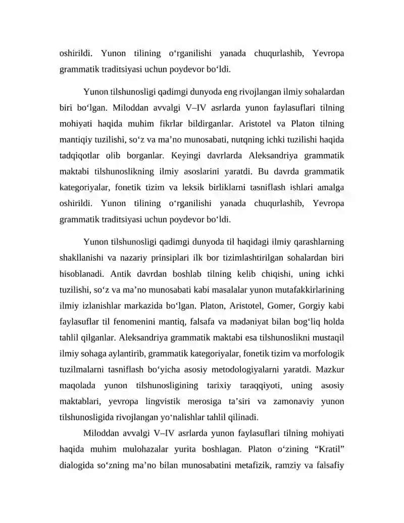 Yunon tilshunosligi 2