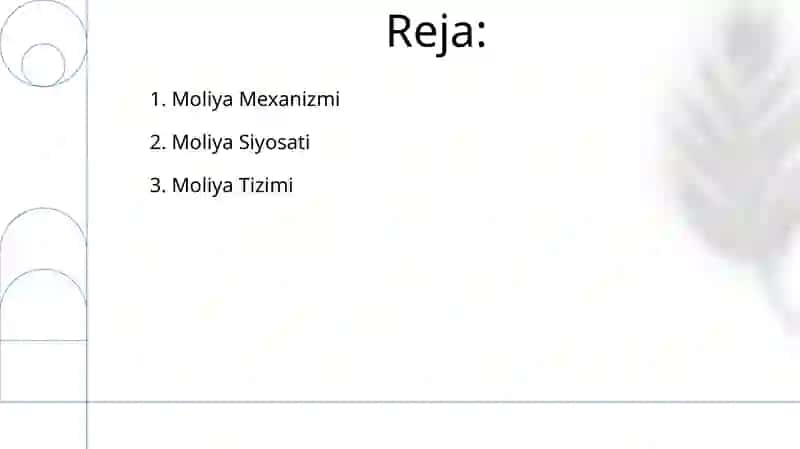 Moliya tizimi 2