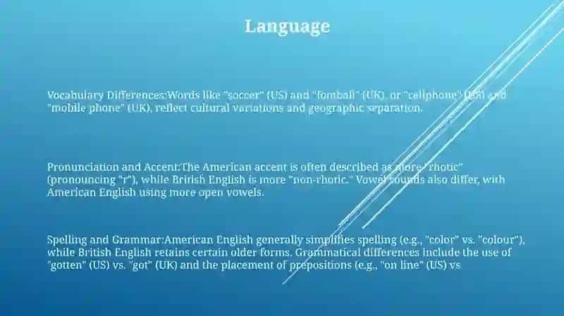 Cultural Differences Between Usa And Uk 2