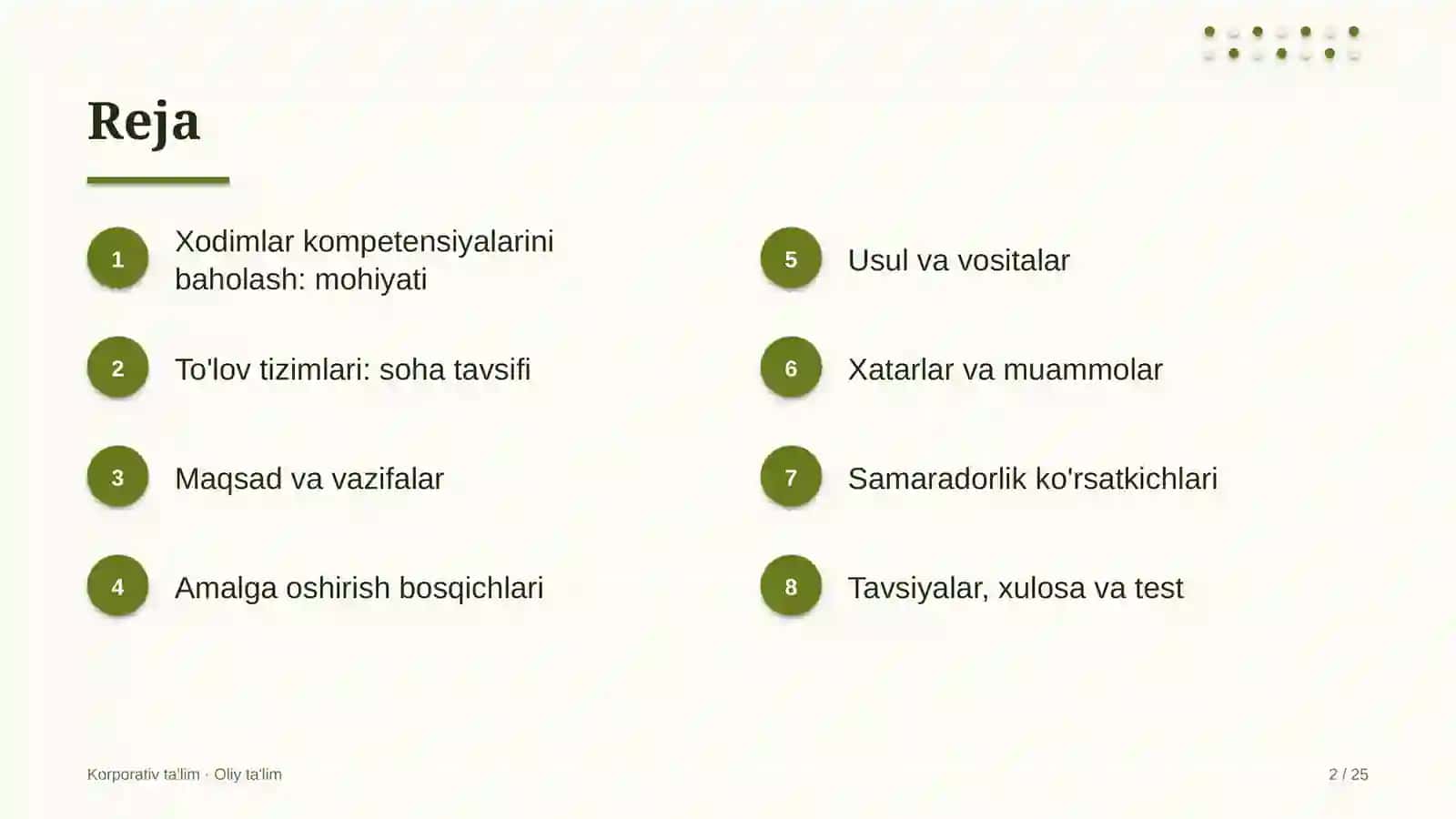 To'lov tizimlarida xodimlarning kompetensiyalarini baholash 2