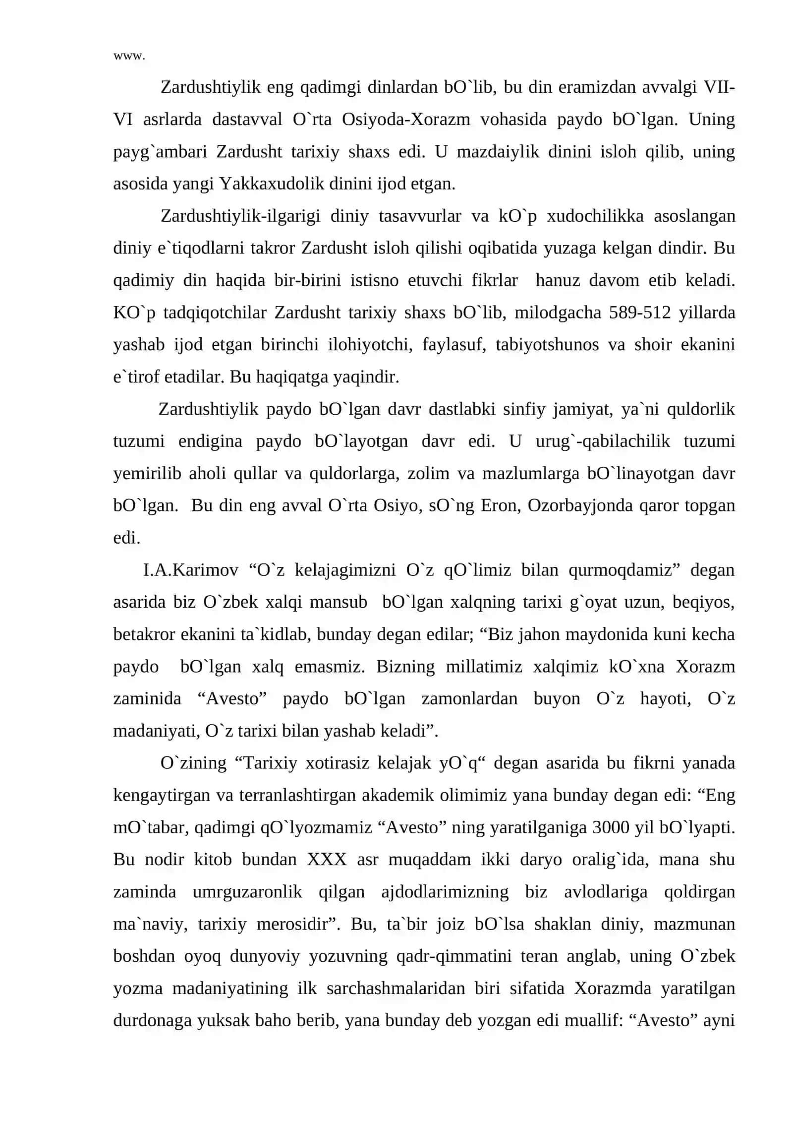 Zardusht xayoti va faoliyati 2