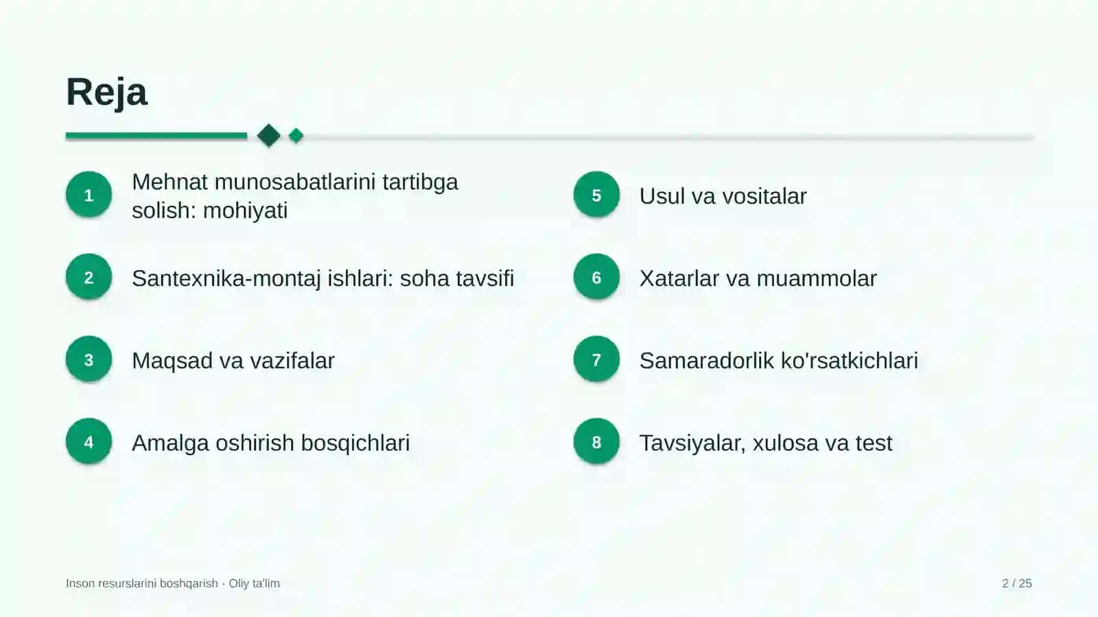 santexnika montaj ishlarida mehnat munosabatlarini tartibga solish 9479 2