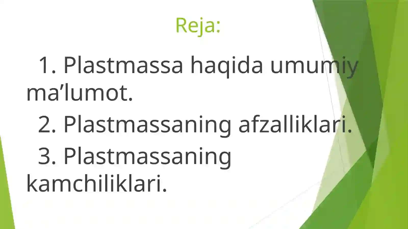 Plastmassa konstruksiyalar 2