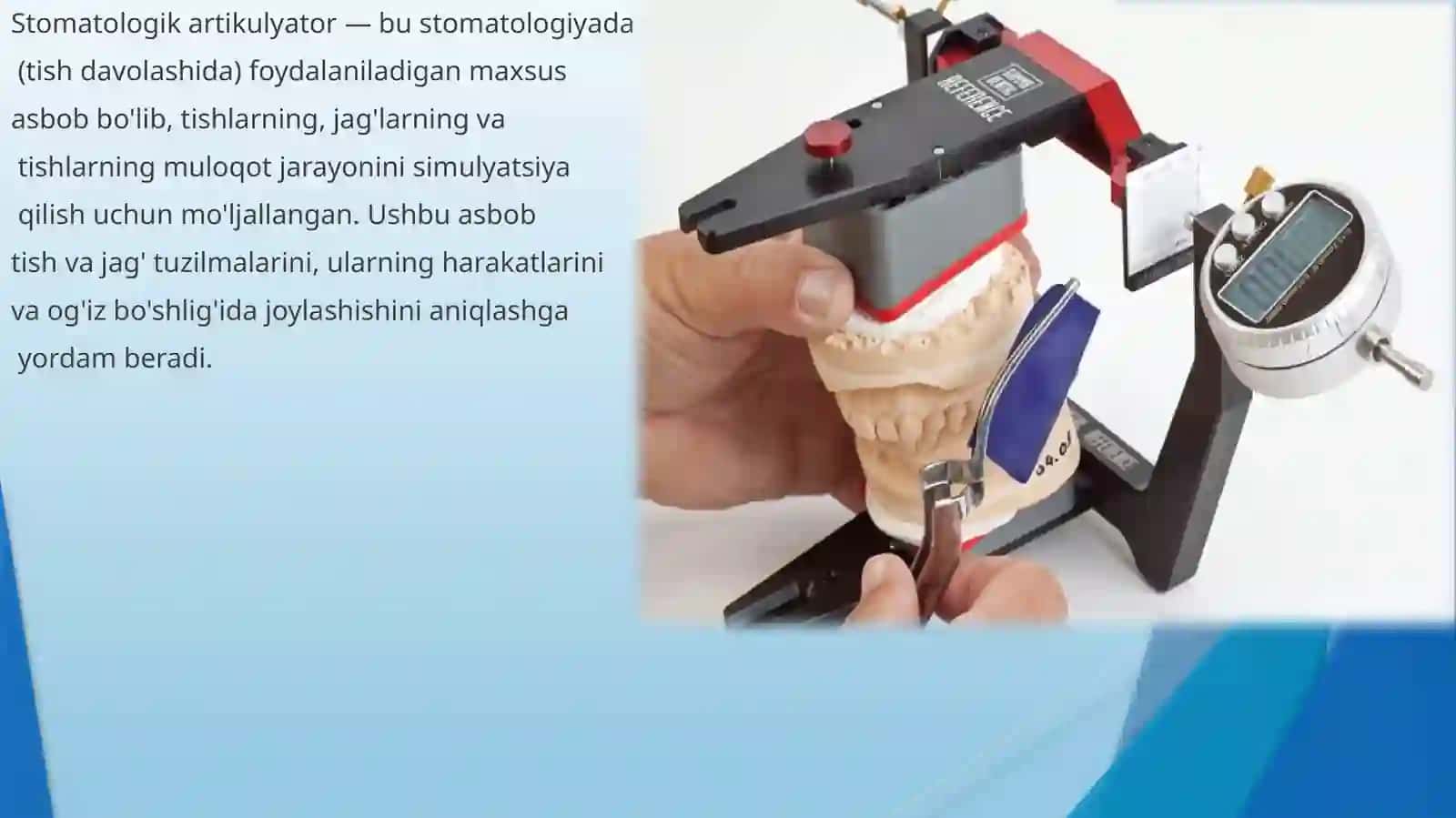 Stomatologik artikulyator 2
