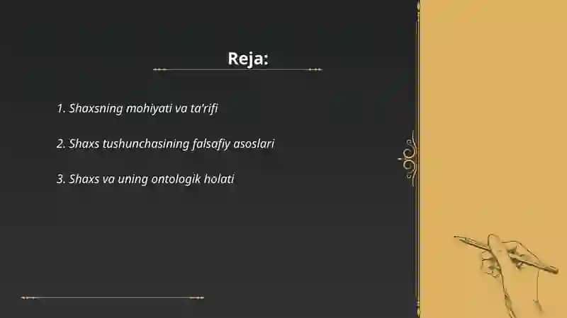 Shaxs va uning mohiyati 2