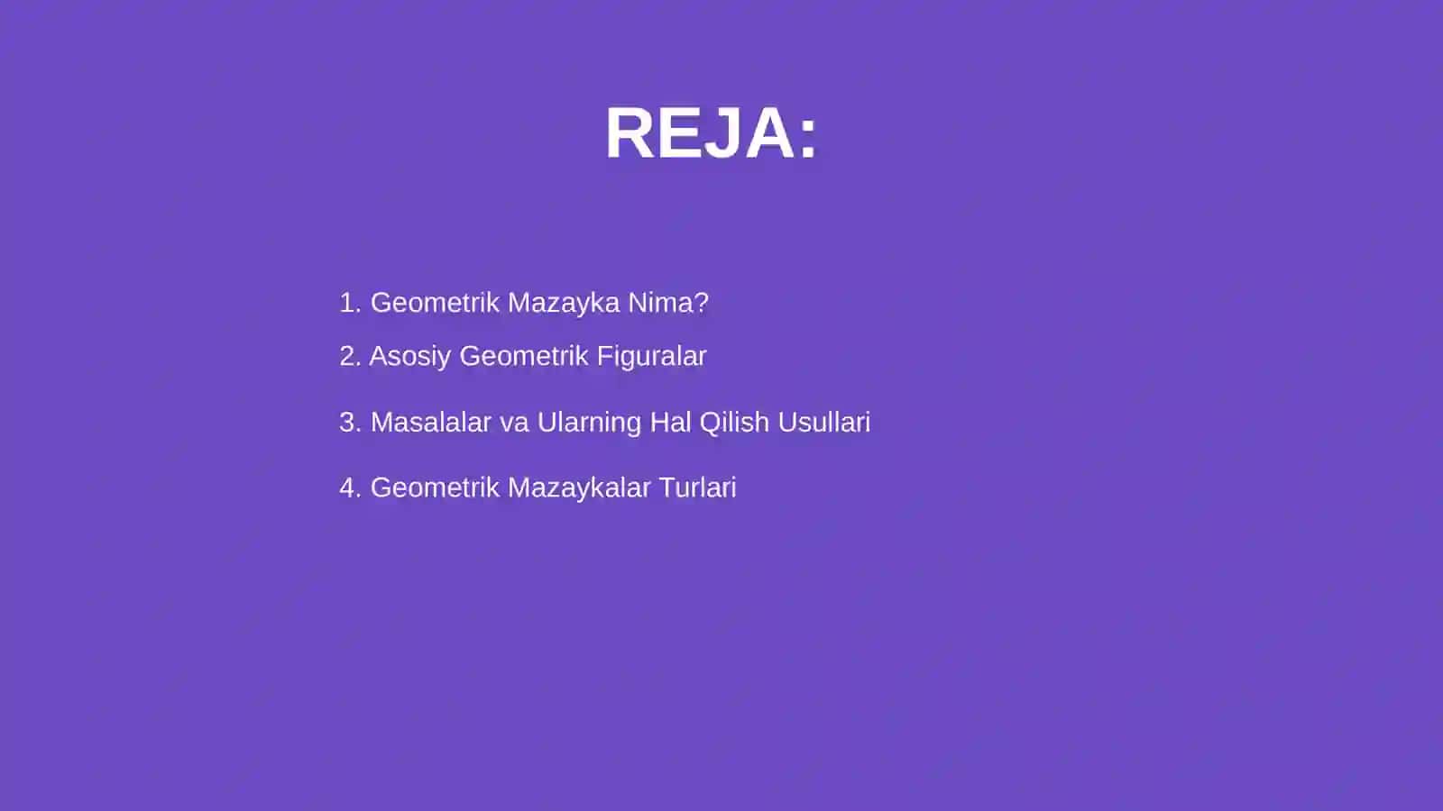 Geometrik mazayka 2