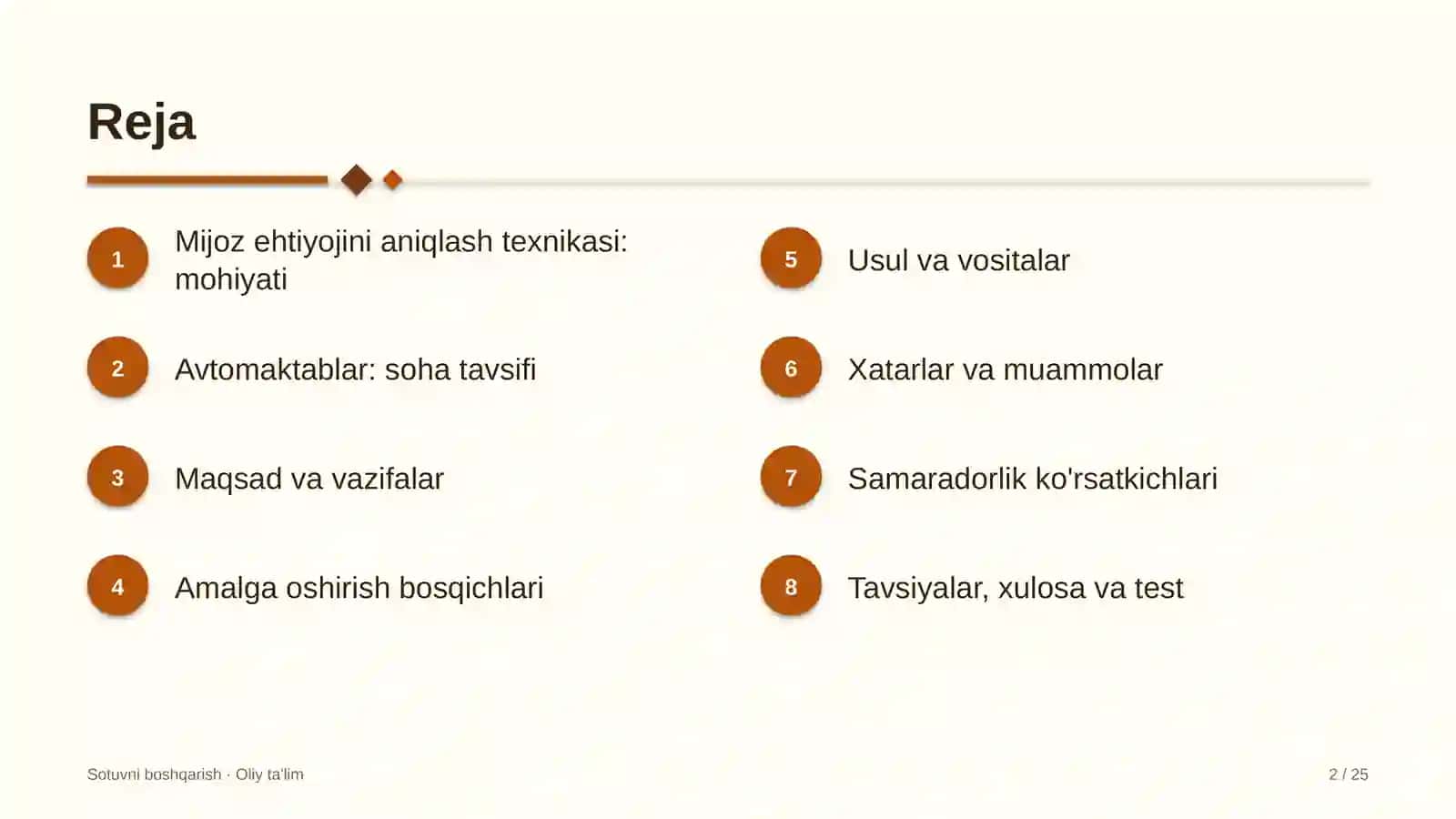 Mijoz ehtiyojini aniqlash texnikasi: mohiyati 2
