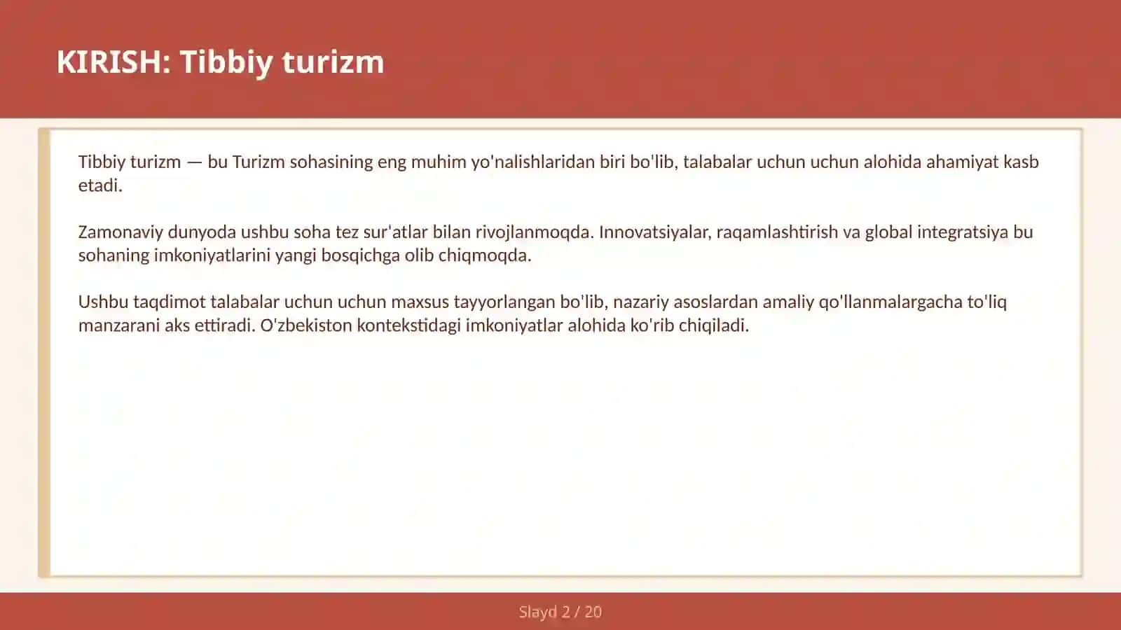Tibbiy turizm 2