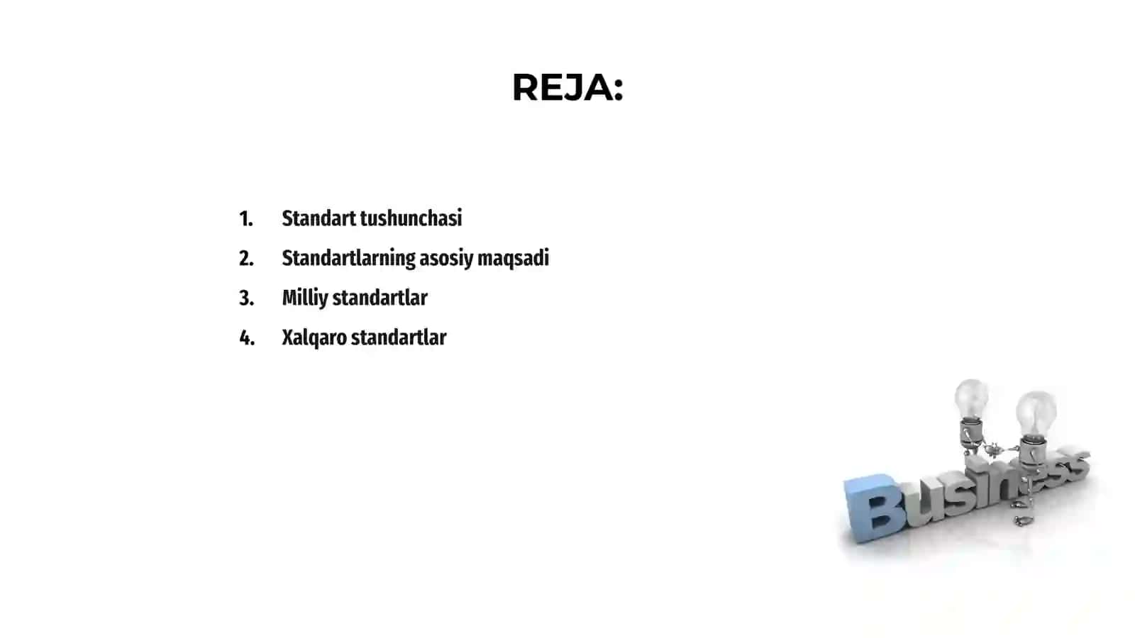 Standart va ularning turlari 2